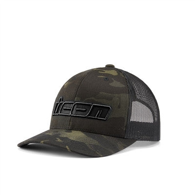 Icon MC Punch Trucker Snapback Hat - Black