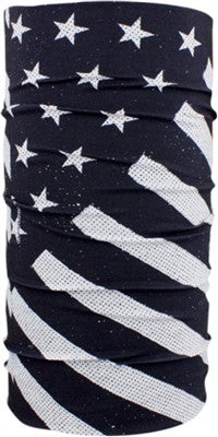 ZANheadgear Motley Tube - Black/White Flag