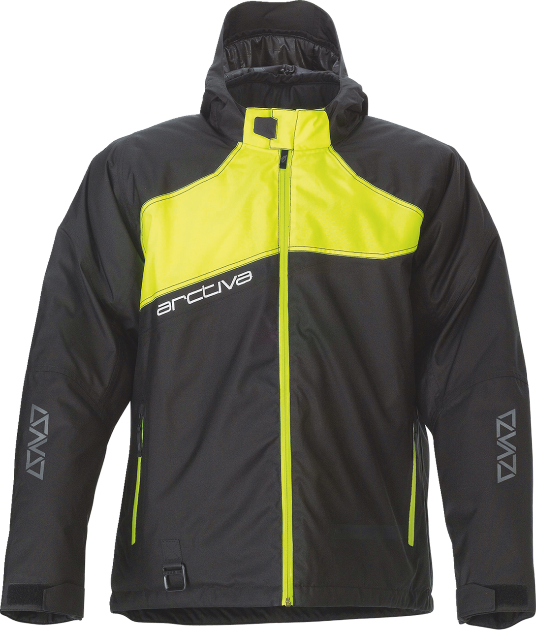 Arctiva Pivot 5 Insulated Hooded Snow Jacket - Black/Hi-Viz