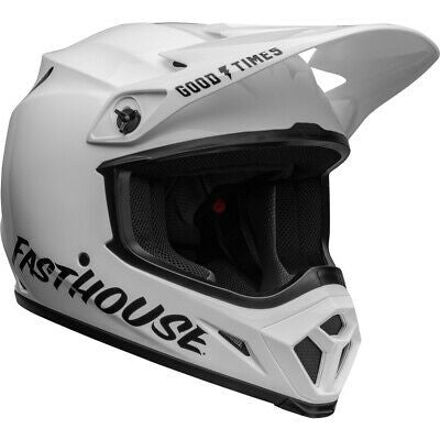 Bell MX-9 MIPS Fasthouse Offroad Helmet - Gloss White/Black