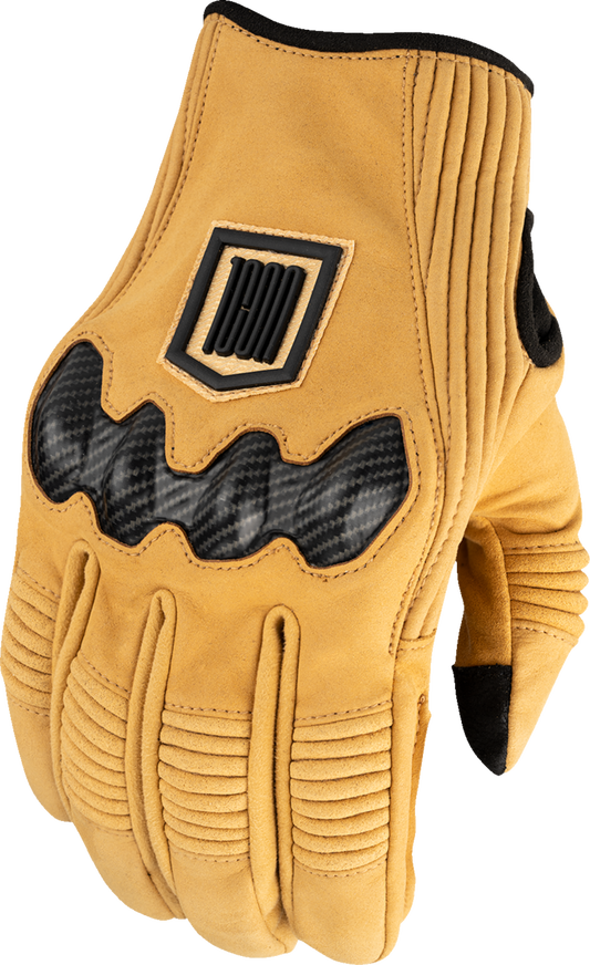 ICON Long Track CX Gloves Tan