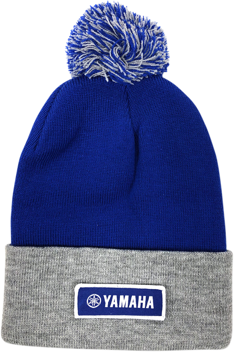 Factory Effex Yamaha Pom Beanie - Royal/Gray