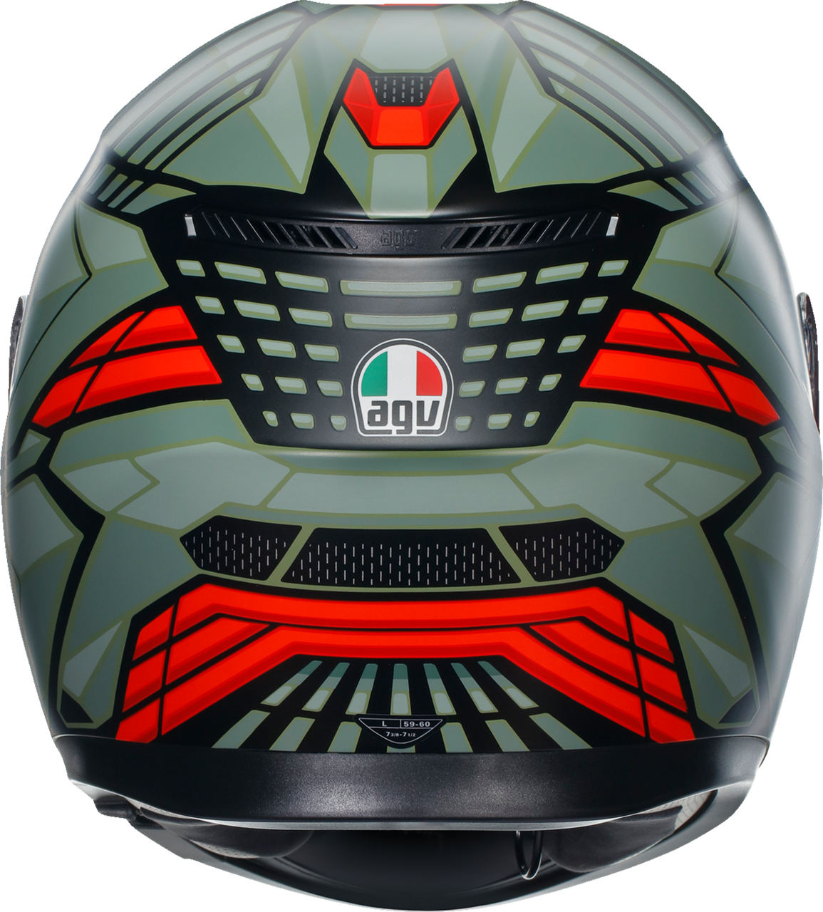 AGV K3 Helmet Decept Matte Black/Green/Red