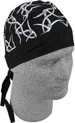 ZANheadgear Flydanna Barbed Wire Headgear - Gray