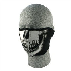 Zanheadgear 2015 Half Face Mask - Chrome Skull