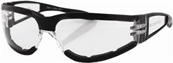 Bobster Shield II Sunglasses - Clear lens - Black
