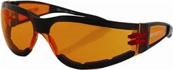 Bobster Shield II Sunglasses - Amber lens - Black