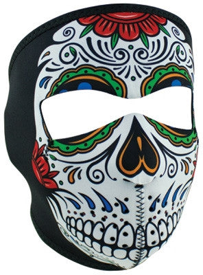 Bobster Neoprene Patented Full Face Mask - Muerte Skull