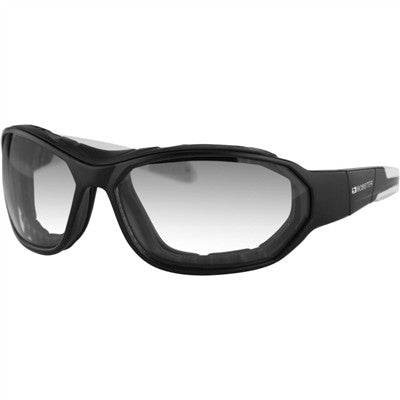 Bobster Force Sunglasses - Matte Black/Clear Photochromatic Lens