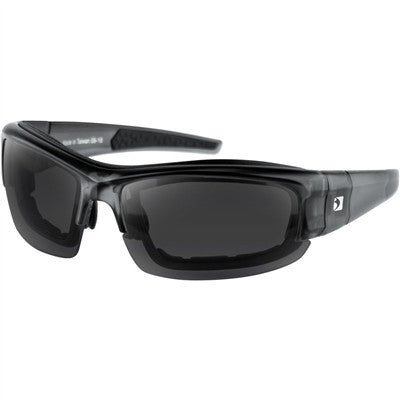 Bobster Rally Sunglasses - Matte Black/Smoke Yellow and Clear Lens