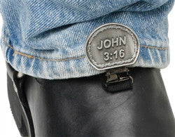 Ryder Clips John 3:16 For Stirrup/Strap Boots