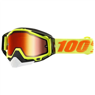 100% Racecraft Snow Goggle - Black/Yellow - Red Mirror Lens