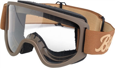 Biltwell Moto 2.0 Goggle - Chocolate/Sand