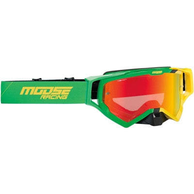 Moose Racing 2020 XCR Hatch Goggles - Green/Yellow