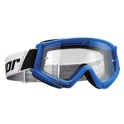 Thor Youth Combat Solid Offroad Goggle - Blue/White