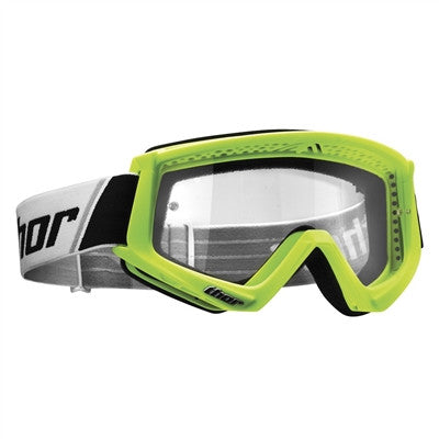 Thor Youth Combat Flo Offroad Goggle - Flo Green