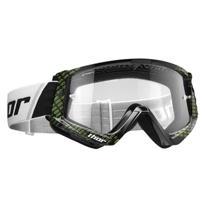 Thor Combat Goggle - Cap Black/Lime