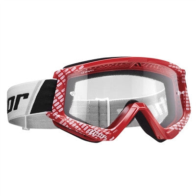 Thor Youth Combat Printed Offroad Goggle - Cap Red/White