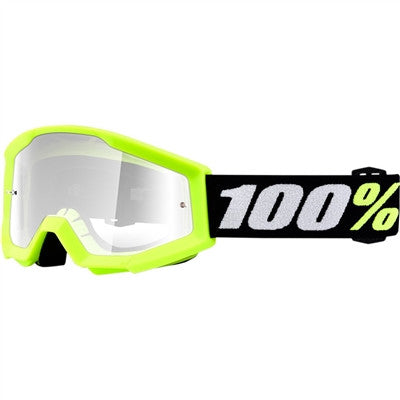 100% 2019 Kids Mini Strata Goggle - Yellow /Clear Lens