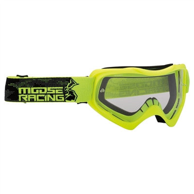 Moose Racing 2021 Youth Qualifier Agroid Goggle - Hi-Viz Yellow