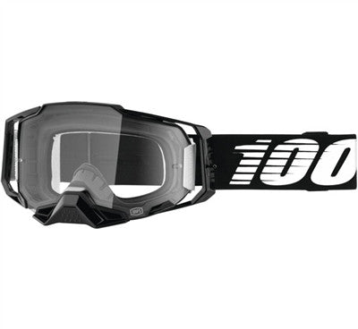 100% Armega Offroad Goggle - Black/Clear Lens