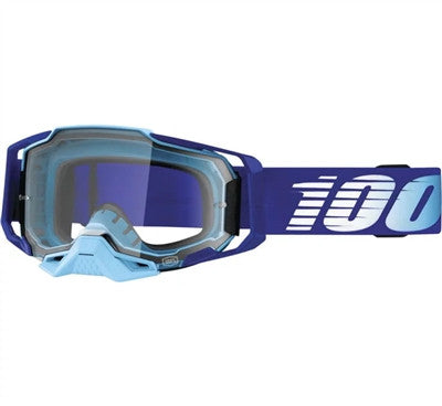 100% Armega Offroad Goggle - Royal/Clear Lens