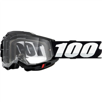 100% Accuri Goggle - Black/Clear Lens
