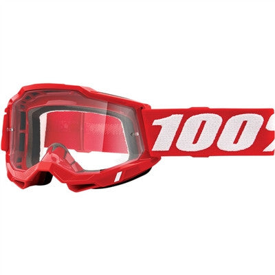 100% Accuri Goggle - Red/Clear Lens