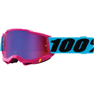 100% Accuri Goggle - Lefleur/Mirror Red/Blue Lens