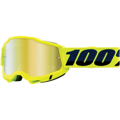 100% Accuri Goggle - Fluo Yellow/Mirror Gold Lens
