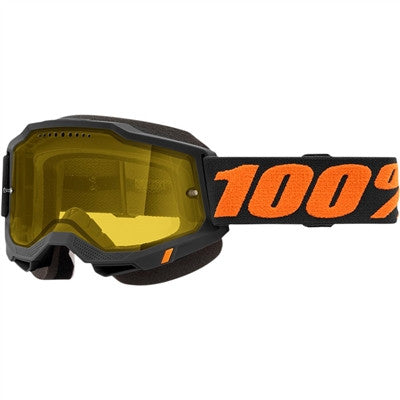 100% Accuri Snow Goggle - Chicago/Yellow Vented Dual Lens
