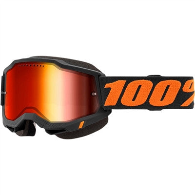 100% Accuri Snow Goggle - Chicago/Mirror Red Lens