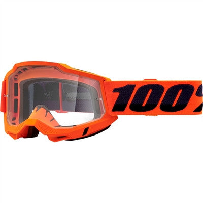 100% Accuri OTG Goggle - Neon Orange/Clear Lens