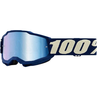 100% Youth Accuri Goggle - Deepmarine/Mirror Blue Lens