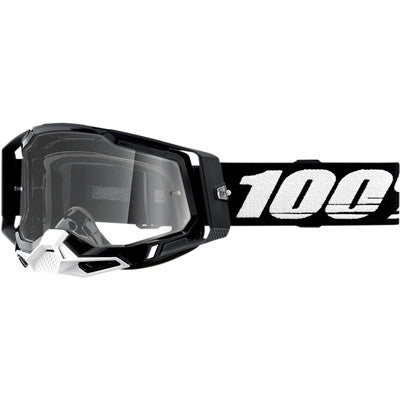 100% Racecraft Goggle - Black/Clear Lens