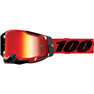100% Racecraft Goggle - Red/Mirror Red Lens