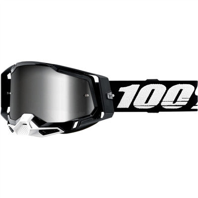 100% Racecraft Goggle - Black/Mirror Silver Lens