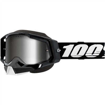 100% Racecraft Snow Goggle - Black/Mirror Silver Lens