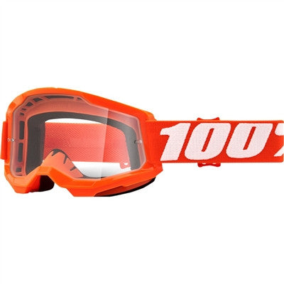 100% Strata Goggle - Orange/Clear Lens