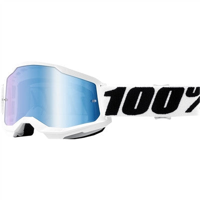 100% Strata Goggle - Everest/Mirror Blue Lens
