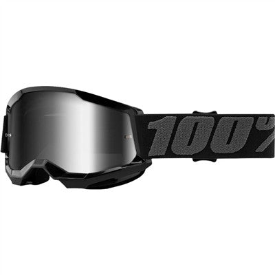 100% Youth Strata Goggle - Black/Mirror Silver Lens