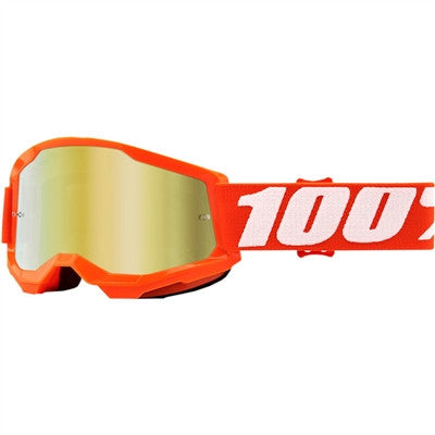 100% Youth Strata Goggle - Orange/Mirror Gold Lens