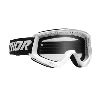 Thor Youth Combat Racer Goggle - White/Black