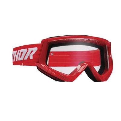 Thor Youth Combat Racer Goggle - Red/White
