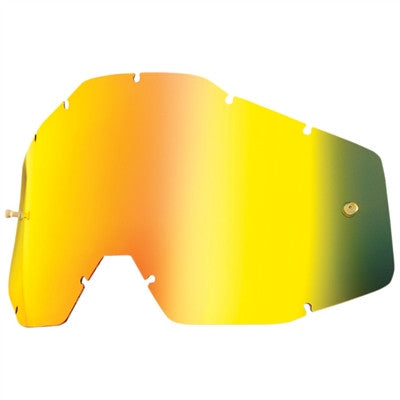 100% Replacement Strata MX/Racecraft/Accuri Lens - Mirror Gold