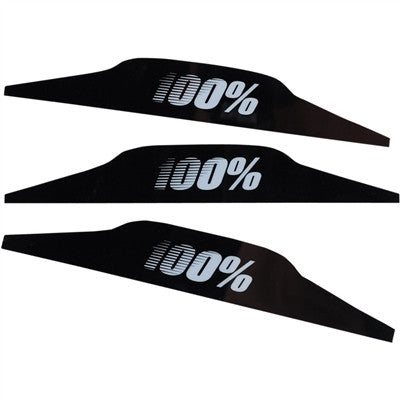 100% Speedlab Vision System Replacement Mudflap 3-Pack - Black
