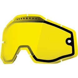 100% 2016 Dual Vented Lens - yellow