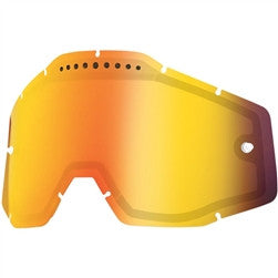 100% 2016 Dual Vented Lens - Mirror Red