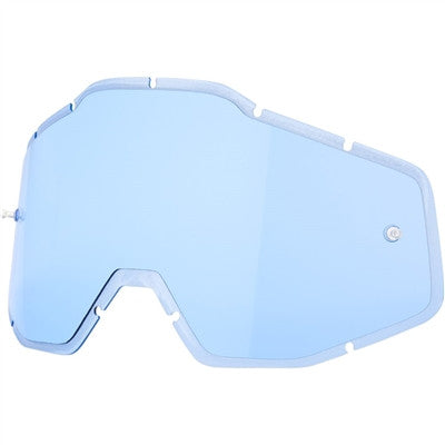 100% Racecraft Plus Injected Lens - Blue Anti-Fog