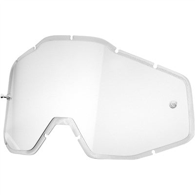 100% Racecraft Plus Injected Lens - Clear Anti-Fog